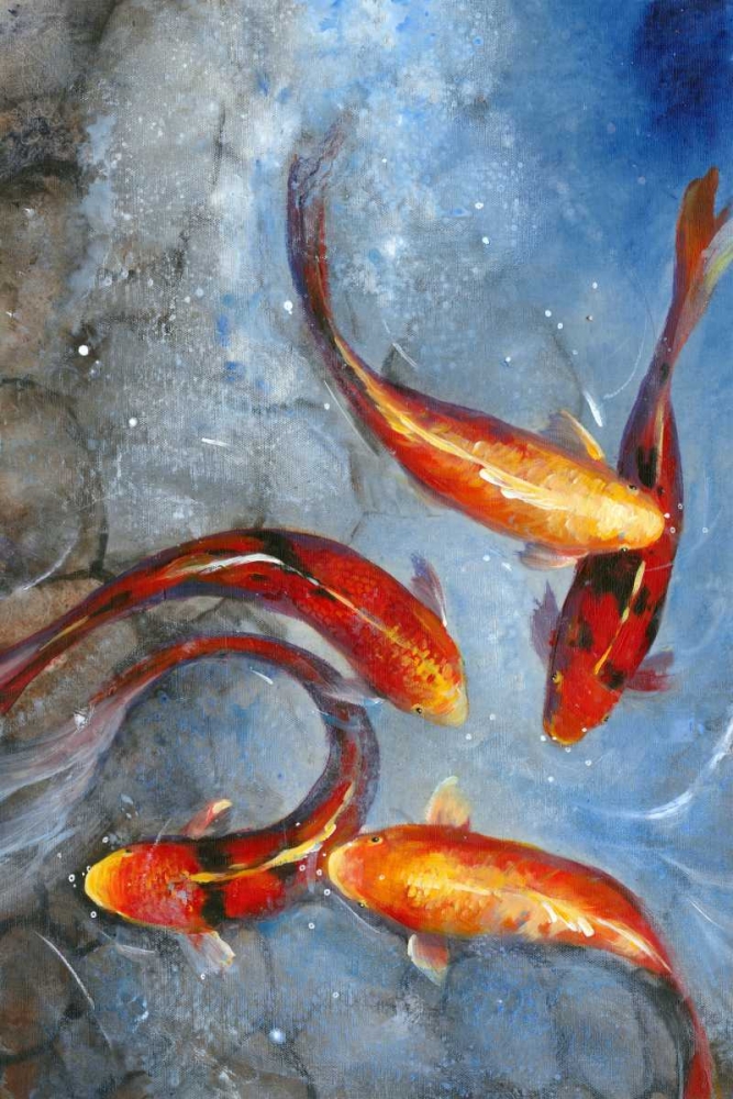 Wall art: Graceful Koi I, by OToole, Tim