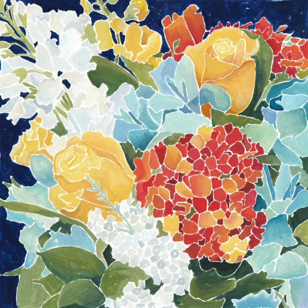 Art Print: Midnight Florals II