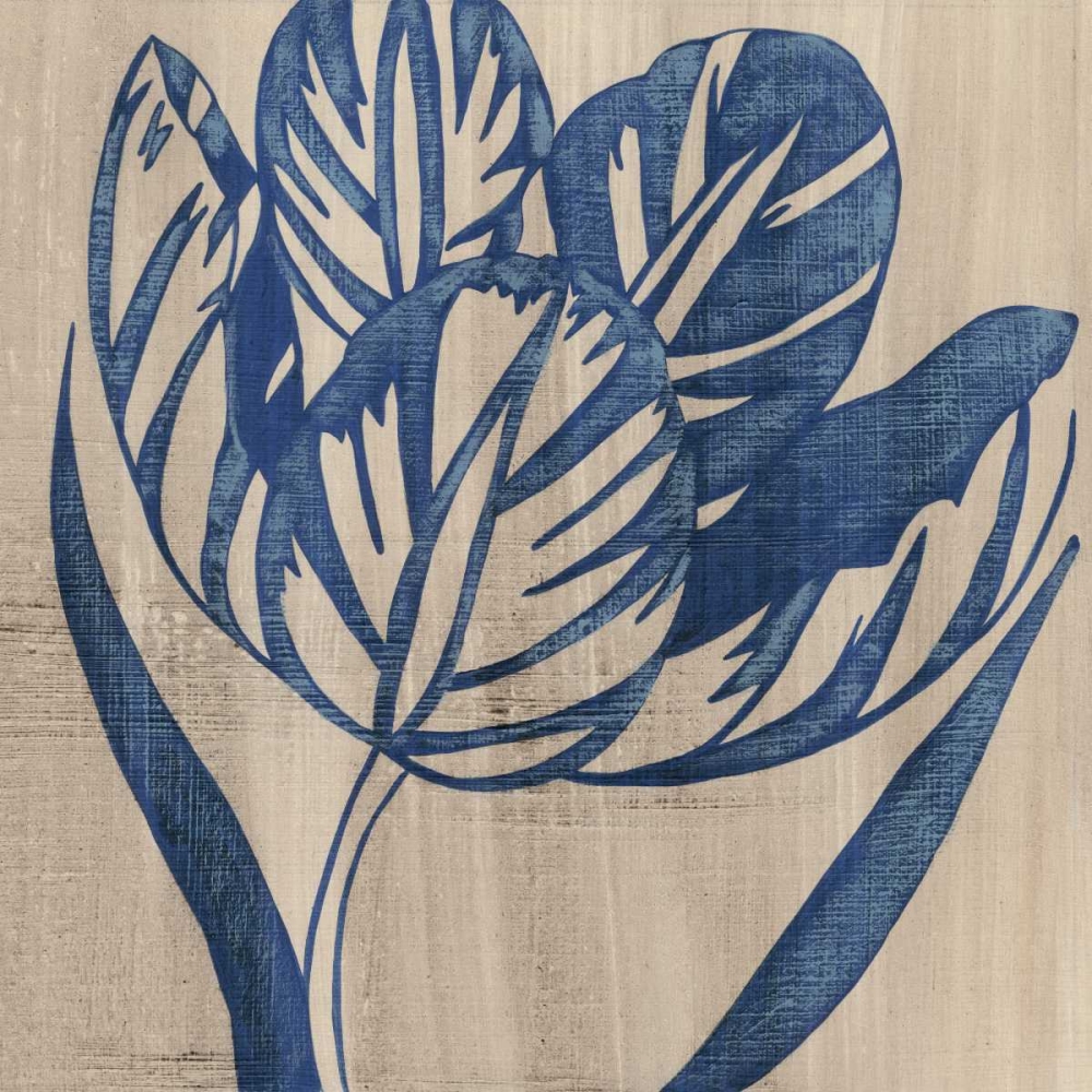 Wall art: Indigo Tulip, by Zarris, Chariklia