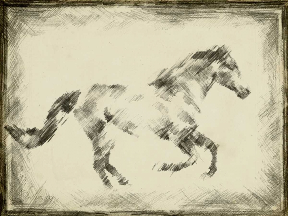 Wall Art Painting id:35843, Name: Equine Study I, Artist: Harper, Ethan