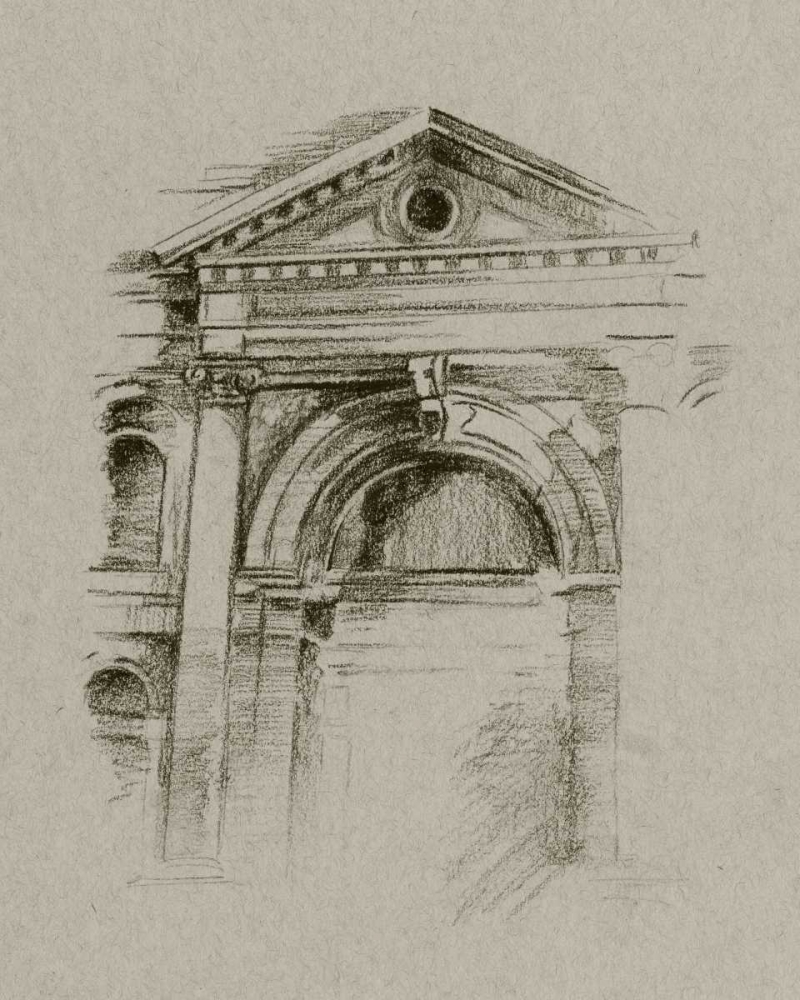 Wall Art Painting id:38546, Name: Charcoal Architectural Study II, Artist: Harper, Ethan