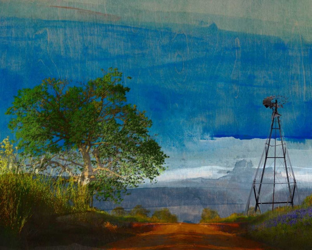 Art Print: Road and Windmill