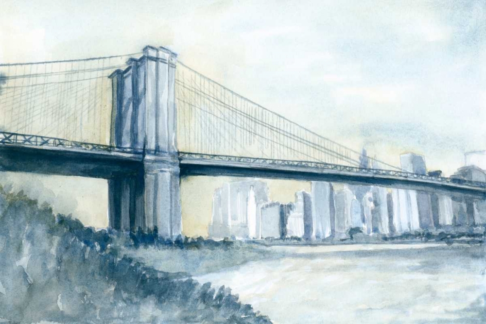 Wall Art Painting id:38917, Name: City Bridge I, Artist: Meagher, Megan