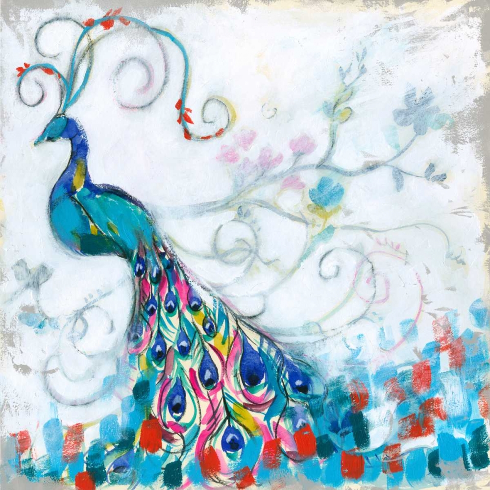 Art Print: Confetti Peacock II