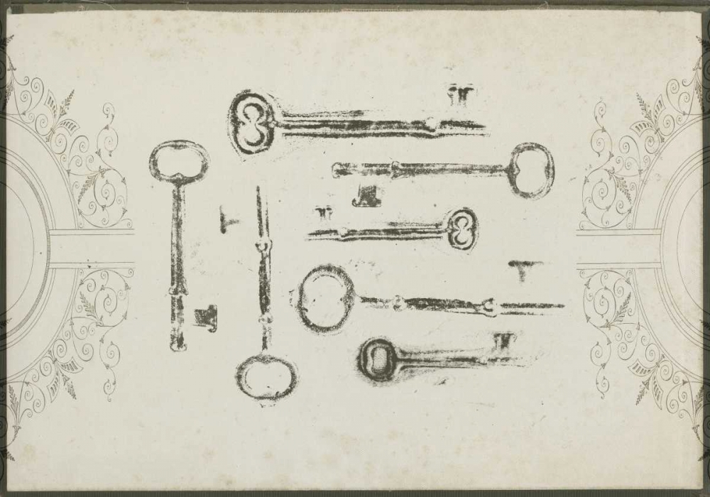 Wall Art Painting id:50259, Name: Keepsake Keys I, Artist: Goldberger, Jennifer