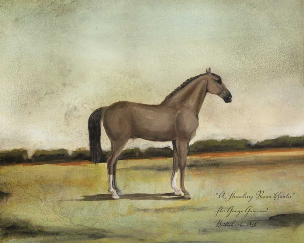 Wall Art Painting id:50360, Name: A Strawberry Roan Hunter, Artist: McCavitt, Naomi