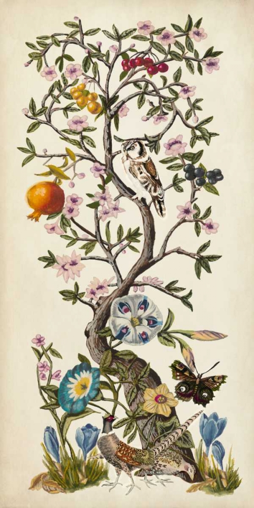 Wall Art Painting id:50391, Name: Chinoiserie Natura I, Artist: McCavitt, Naomi