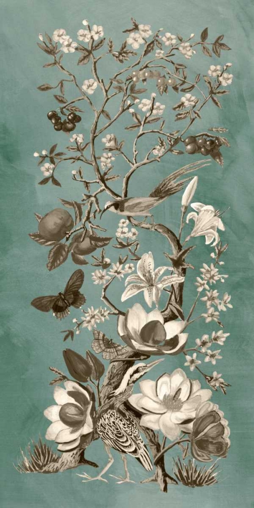 Wall Art Painting id:50394, Name: Chinoiserie Patina II, Artist: McCavitt, Naomi
