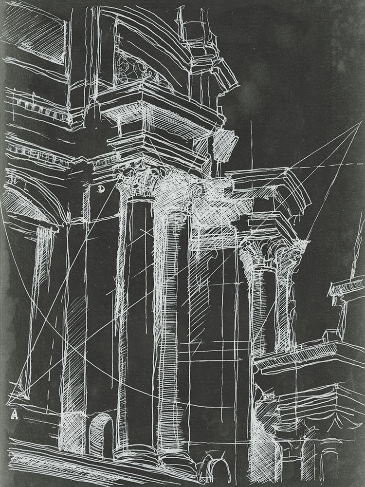 Wall Art Painting id:227172, Name: Architectural Schematic I, Artist: Harper, Ethan