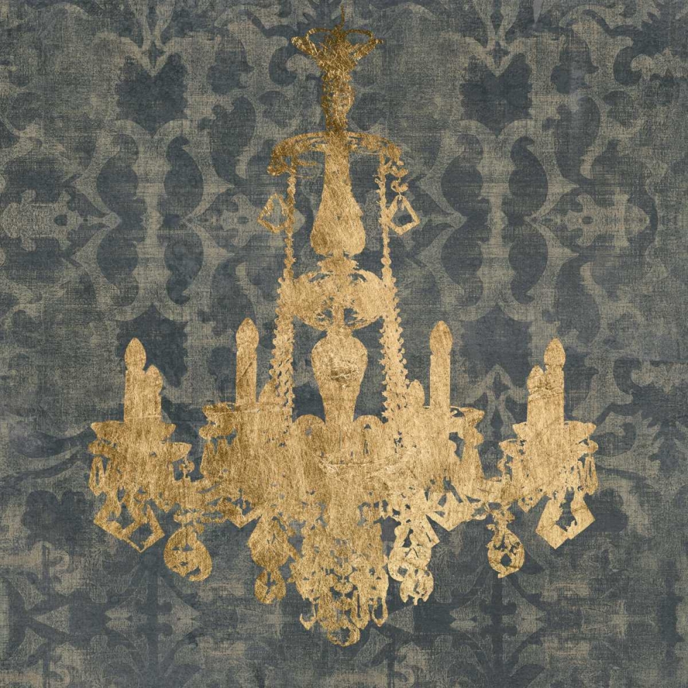 Wall Art Painting id:61177, Name: Gilt Chandelier II, Artist: Goldberger, Jennifer