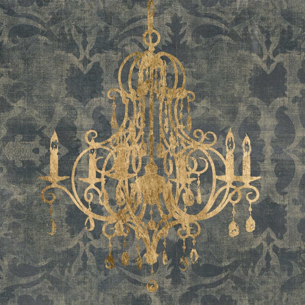 Wall Art Painting id:61179, Name: Gilt Chandelier IV, Artist: Goldberger, Jennifer