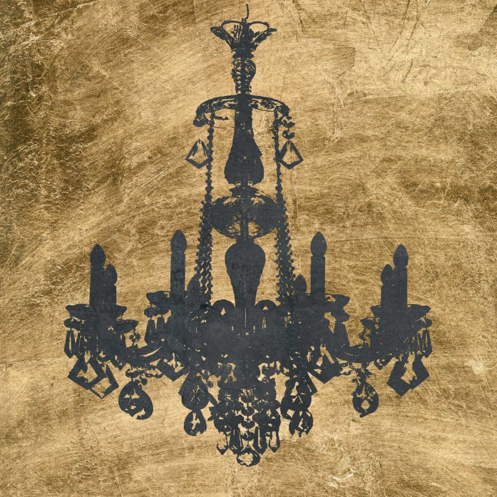 Wall Art Painting id:61181, Name: Gilt Chandelier VI, Artist: Goldberger, Jennifer