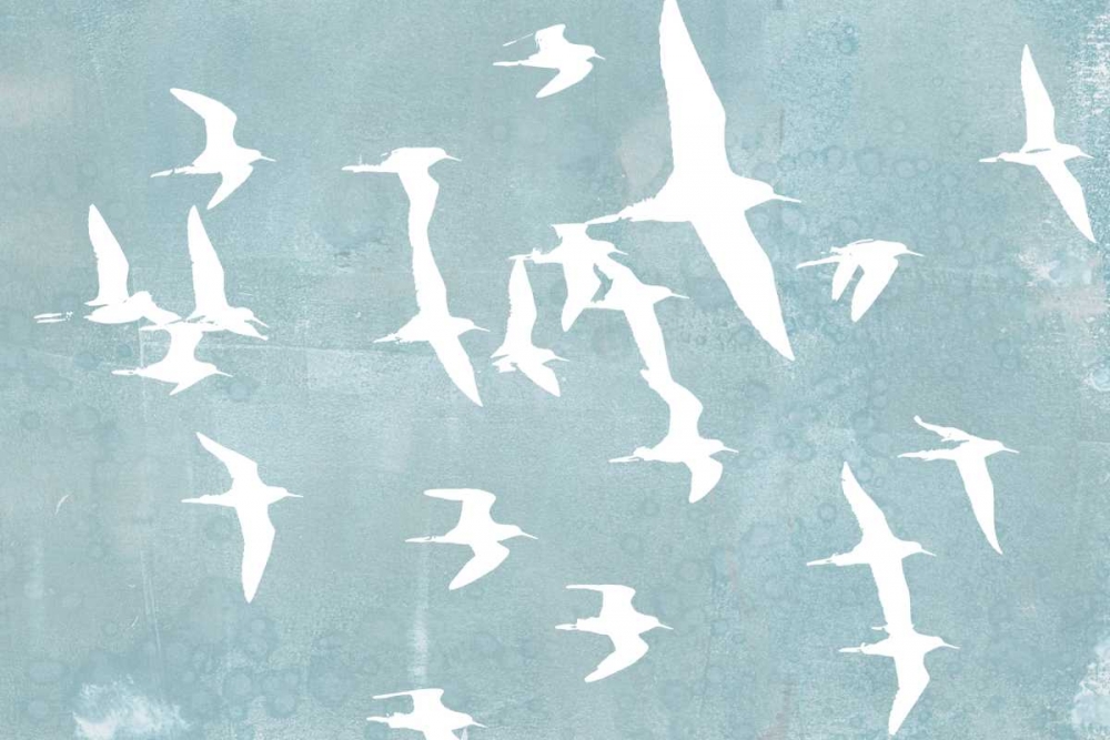 Wall art: Silhouettes in Flight II, by Goldberger, Jennifer