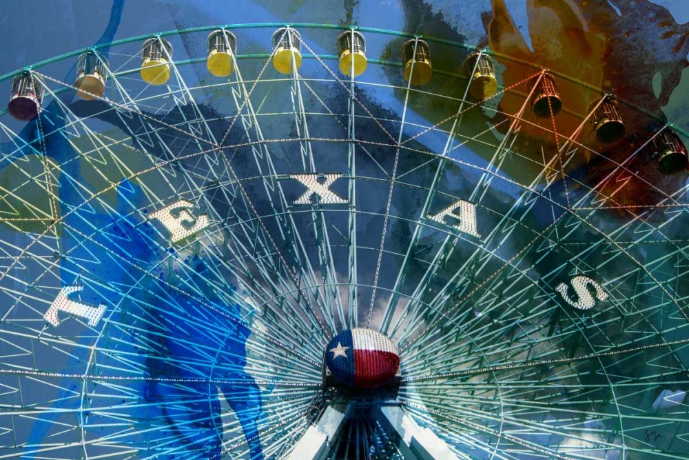 Wall Art Painting id:61270, Name: Texas Ferris Wheel, Artist: Jasper, Sisa