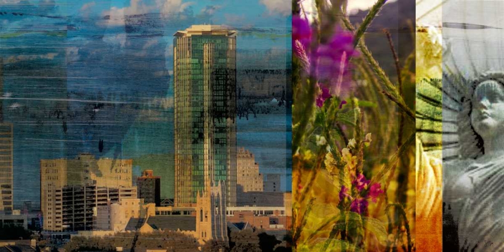 Wall Art Painting id:61275, Name: Fort Worth Collage II, Artist: Jasper, Sisa