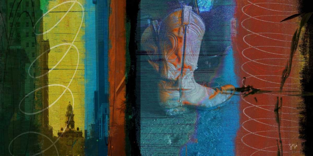 Wall Art Painting id:61276, Name: Boot Collage, Artist: Jasper, Sisa