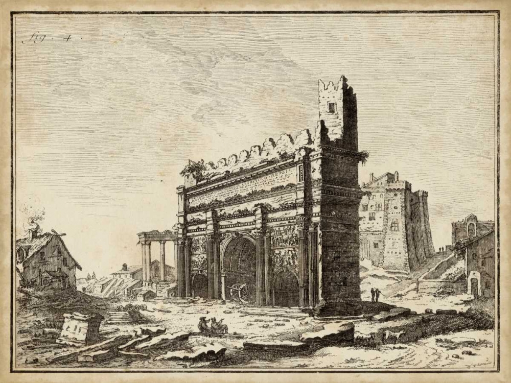 Wall Art Painting id:61310, Name: Roman Antiquities IV, Artist: Unknown