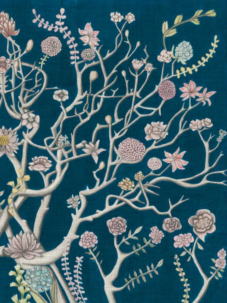 Wall Art Painting id:61383, Name: Indigo Night Chinoiserie II, Artist: McCavitt, Naomi