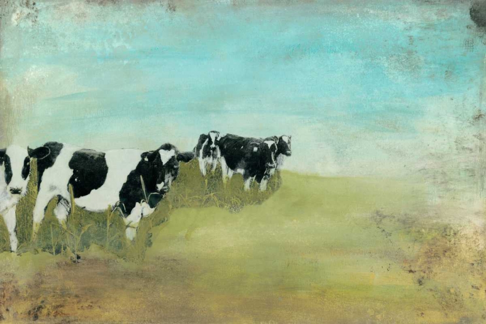Art Print: Country Drive Cows II