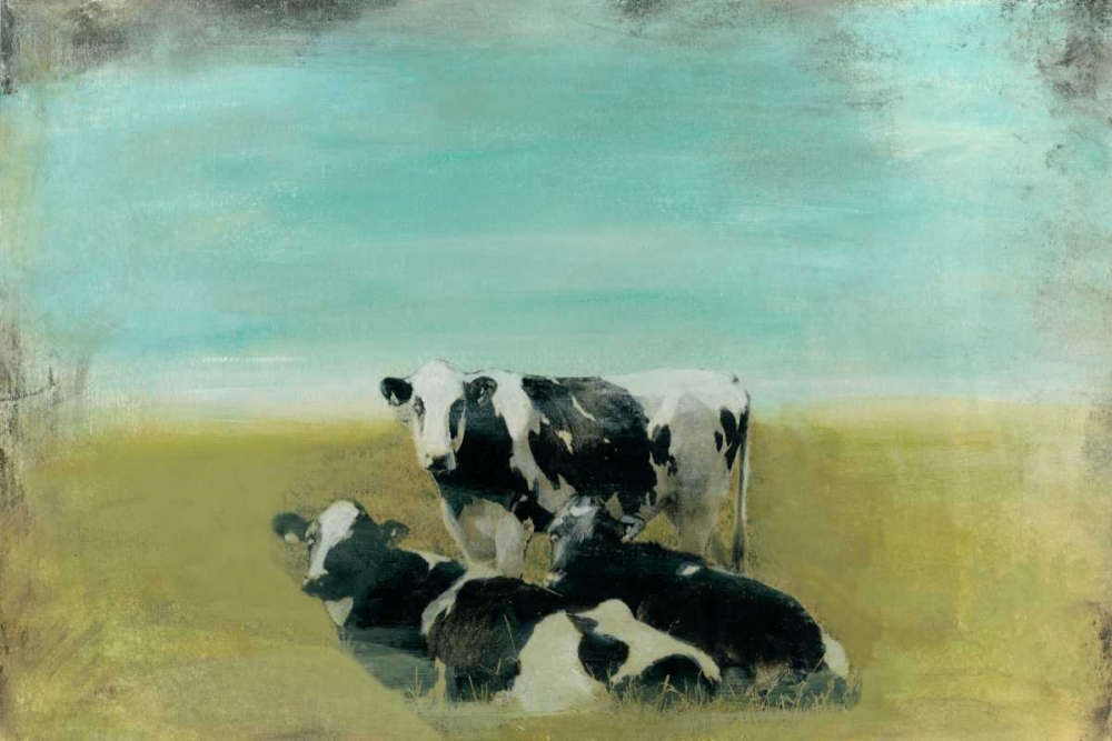 Art Print: Country Drive Cows III