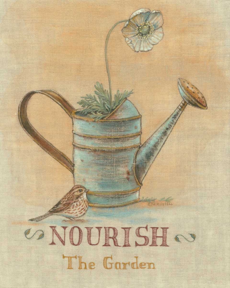 Art Print: Garden Series in Linen I