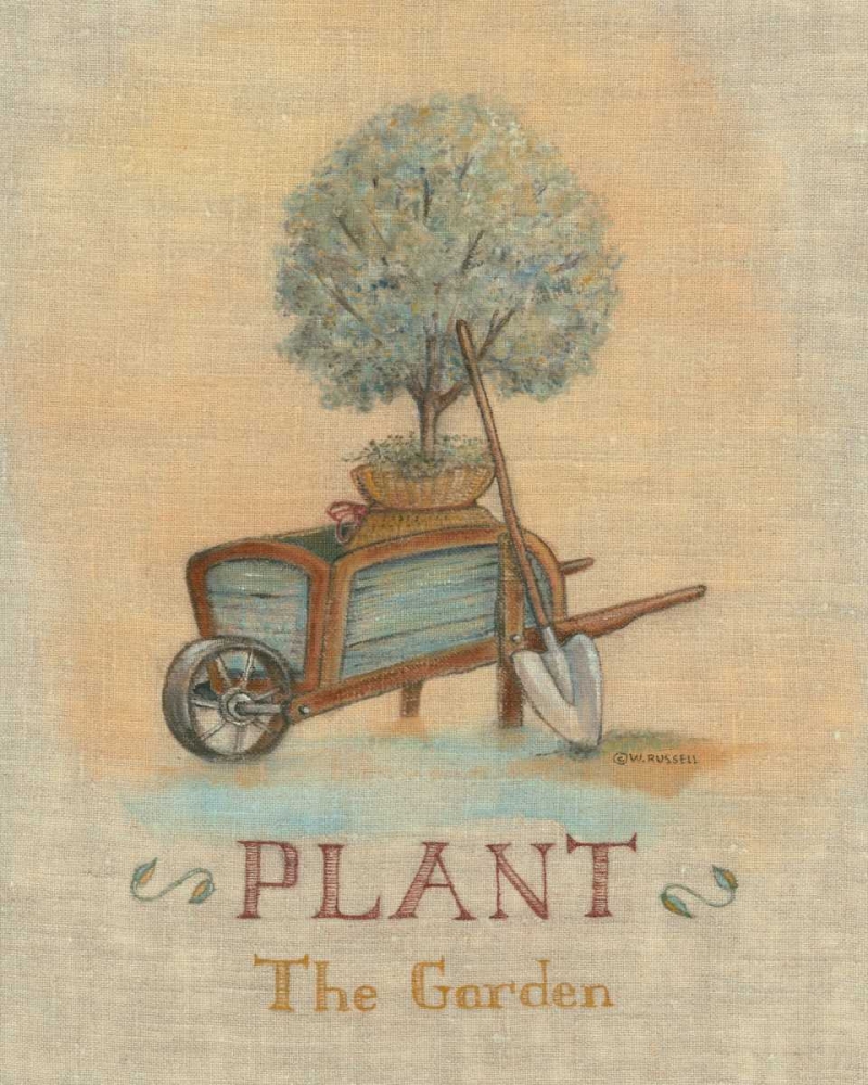 Art Print: Garden Series in Linen III