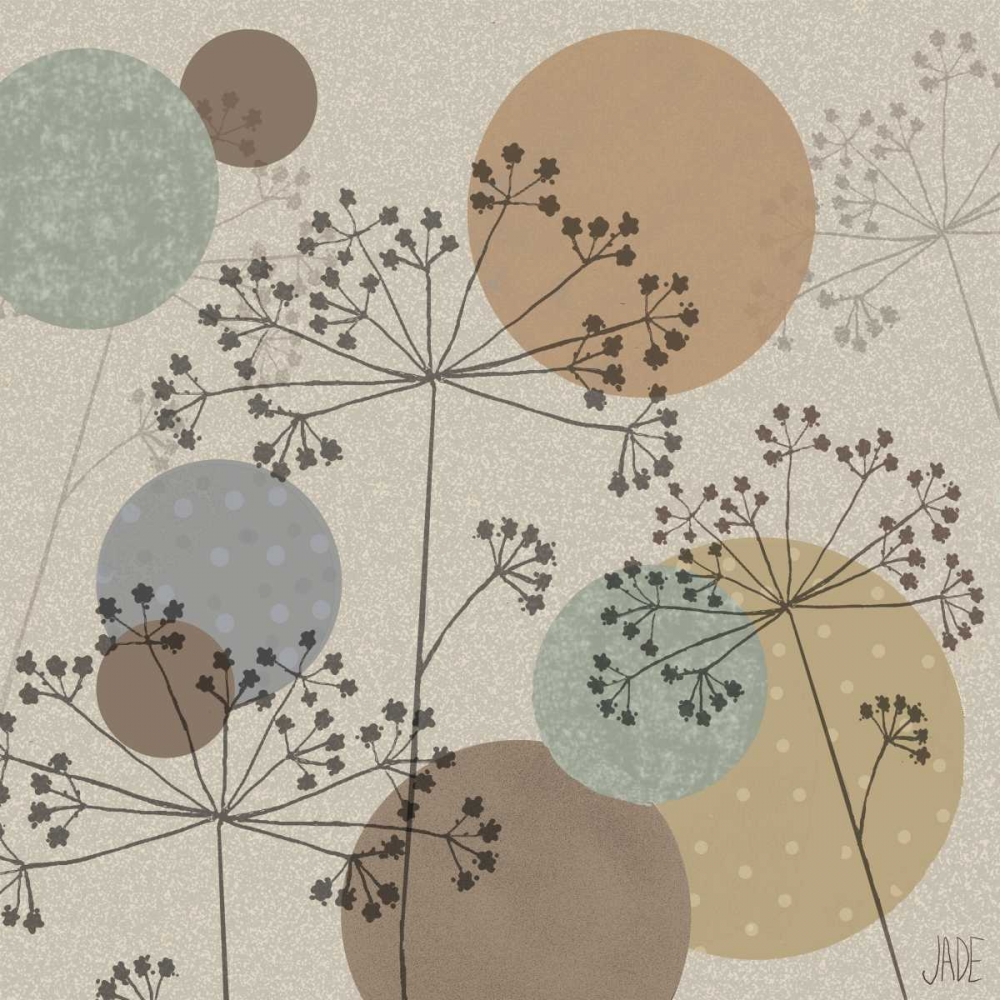 Wall Art Painting id:38962, Name: Polka-Dot Wildflowers II, Artist: Reynolds, Jade