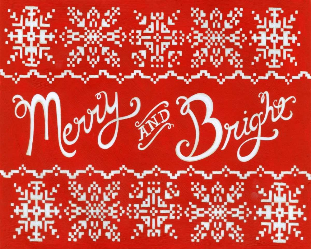 Wall art: Fair Isle Snowflake I, by Zarris, Chariklia