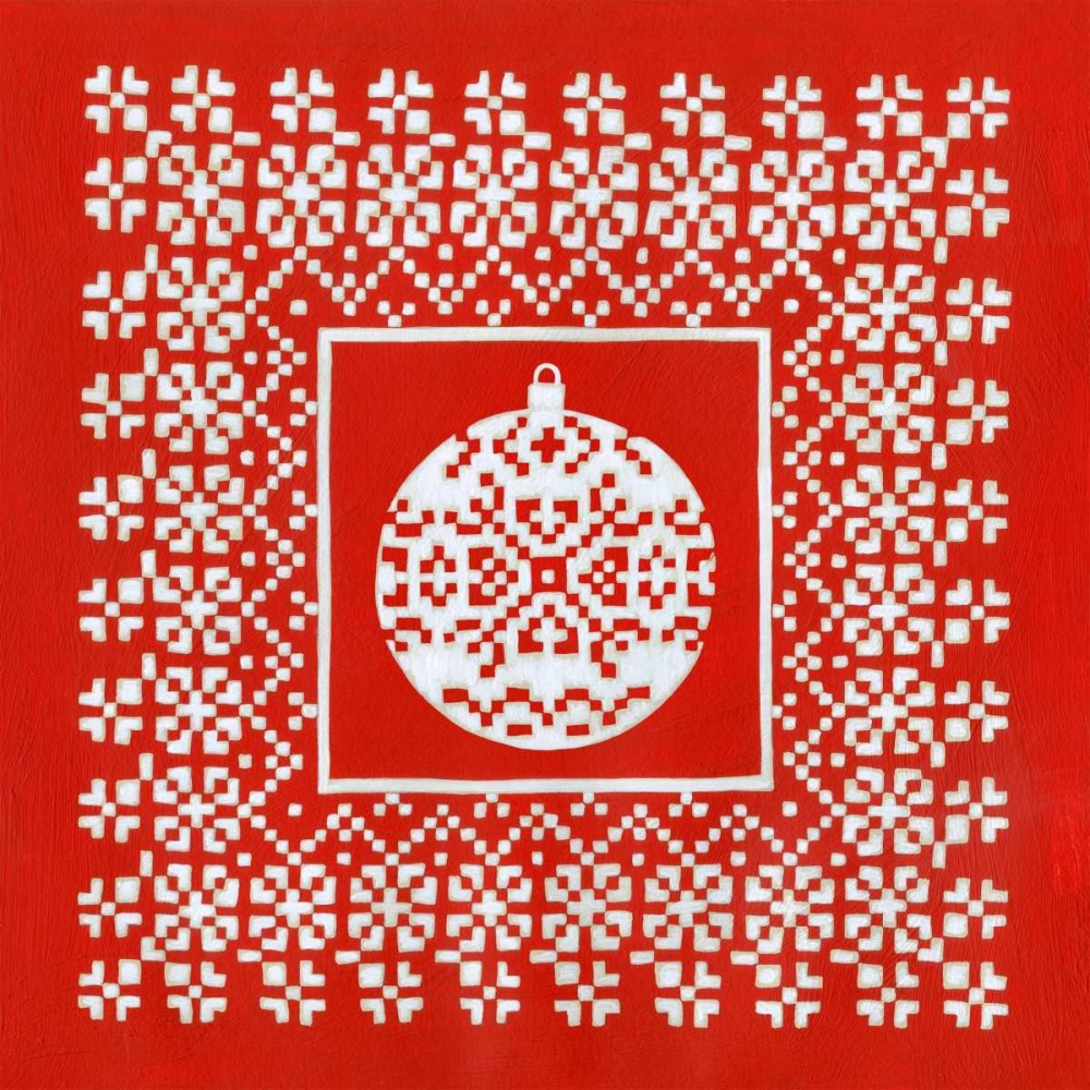 Wall art: Fair Isle Snowflake III, by Zarris, Chariklia