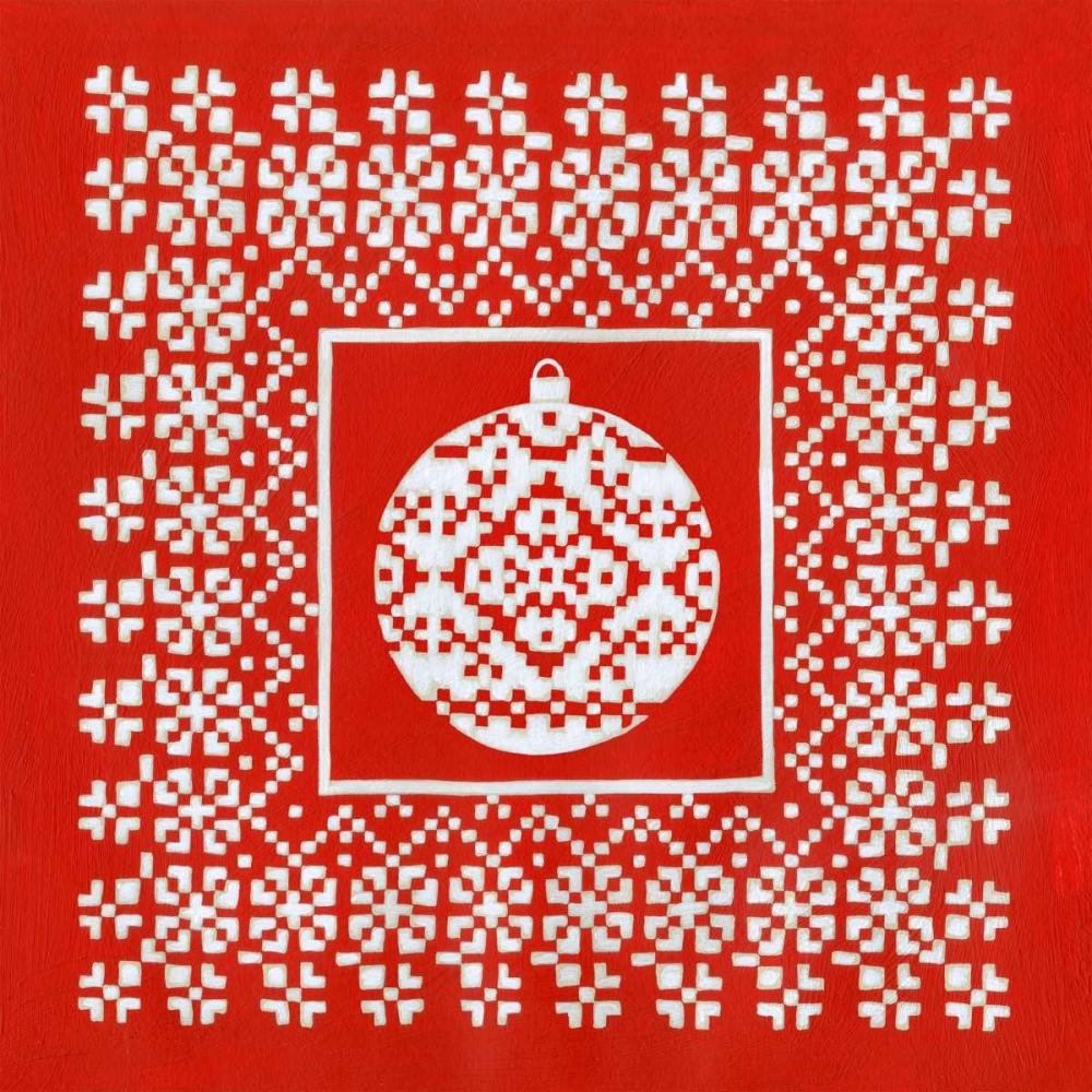 Wall art: Fair Isle Snowflake VI, by Zarris, Chariklia