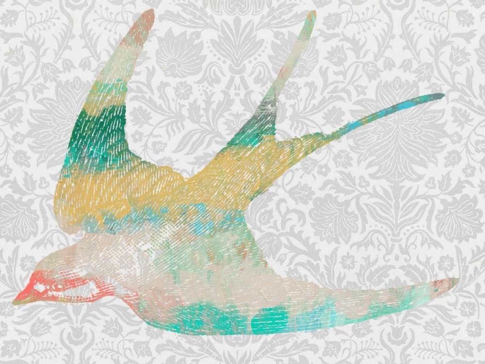 Art Print: Patterned Bird IV