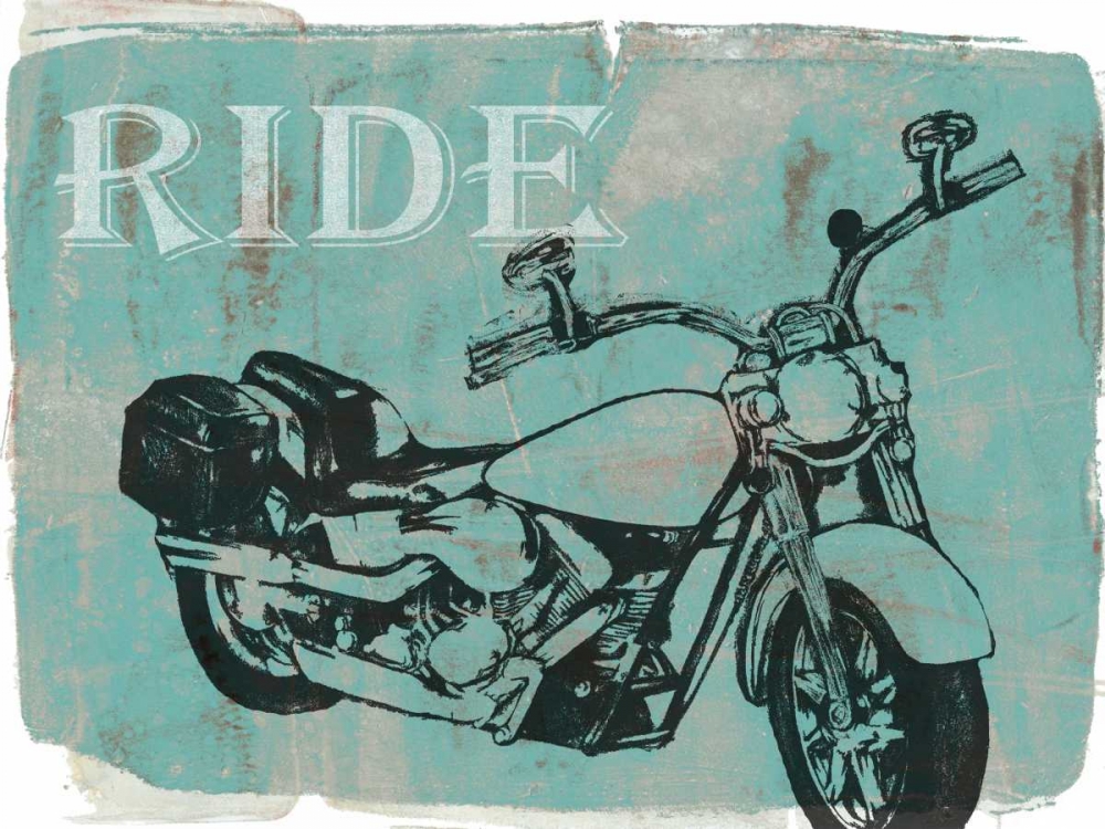 Art Print: Motorcycle Ride I
