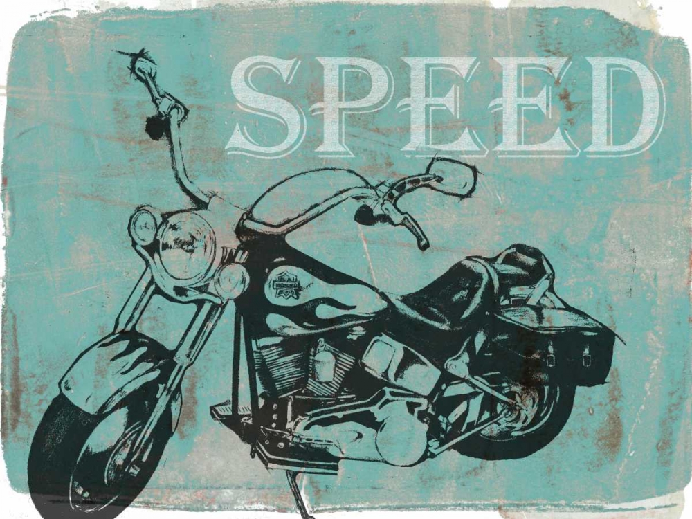 Wall art: Motorcycle Ride II, by Goldberger, Jennifer