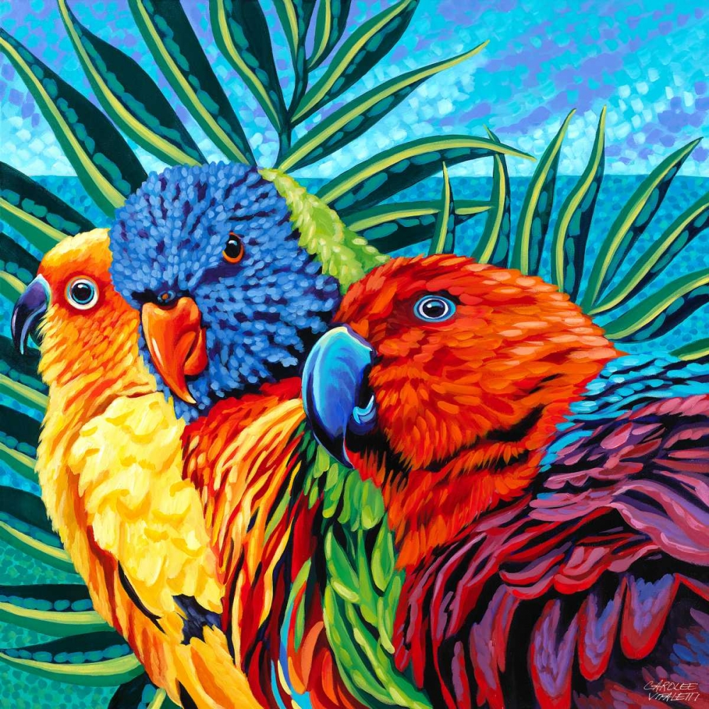 Wall Art Painting id:50139, Name: Birds in Paradise I, Artist: Vitaletti, Carolee