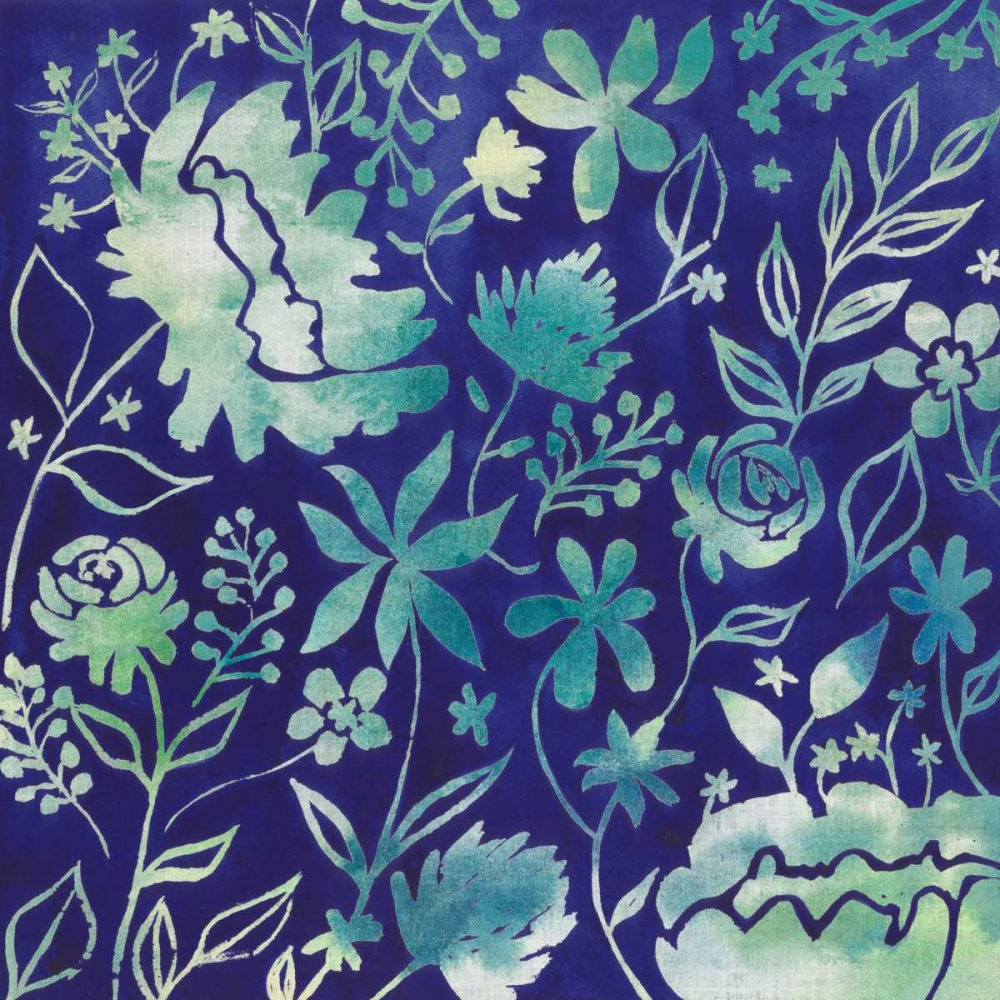 Art Print: Indigo Batik I