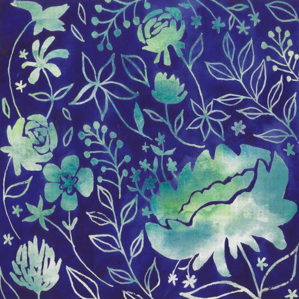Art Print: Indigo Batik II