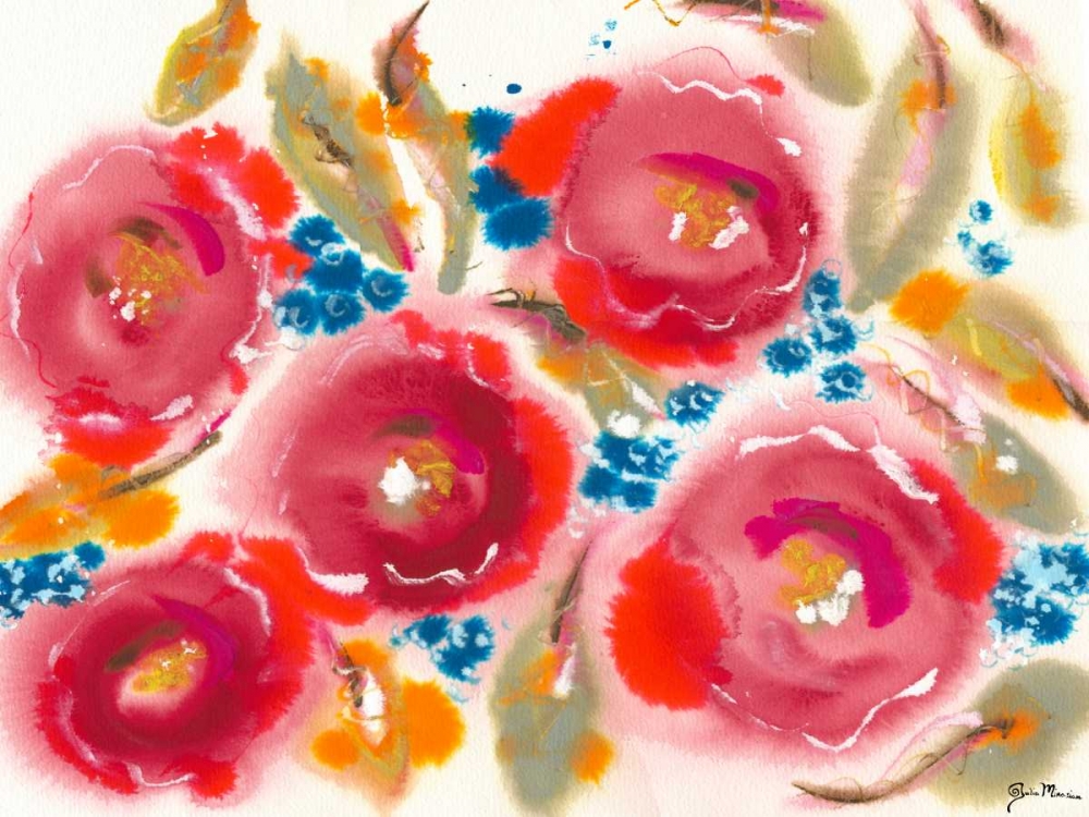 Wall Art Painting id:61689, Name: Bed of Roses III, Artist: Minasian, Julia