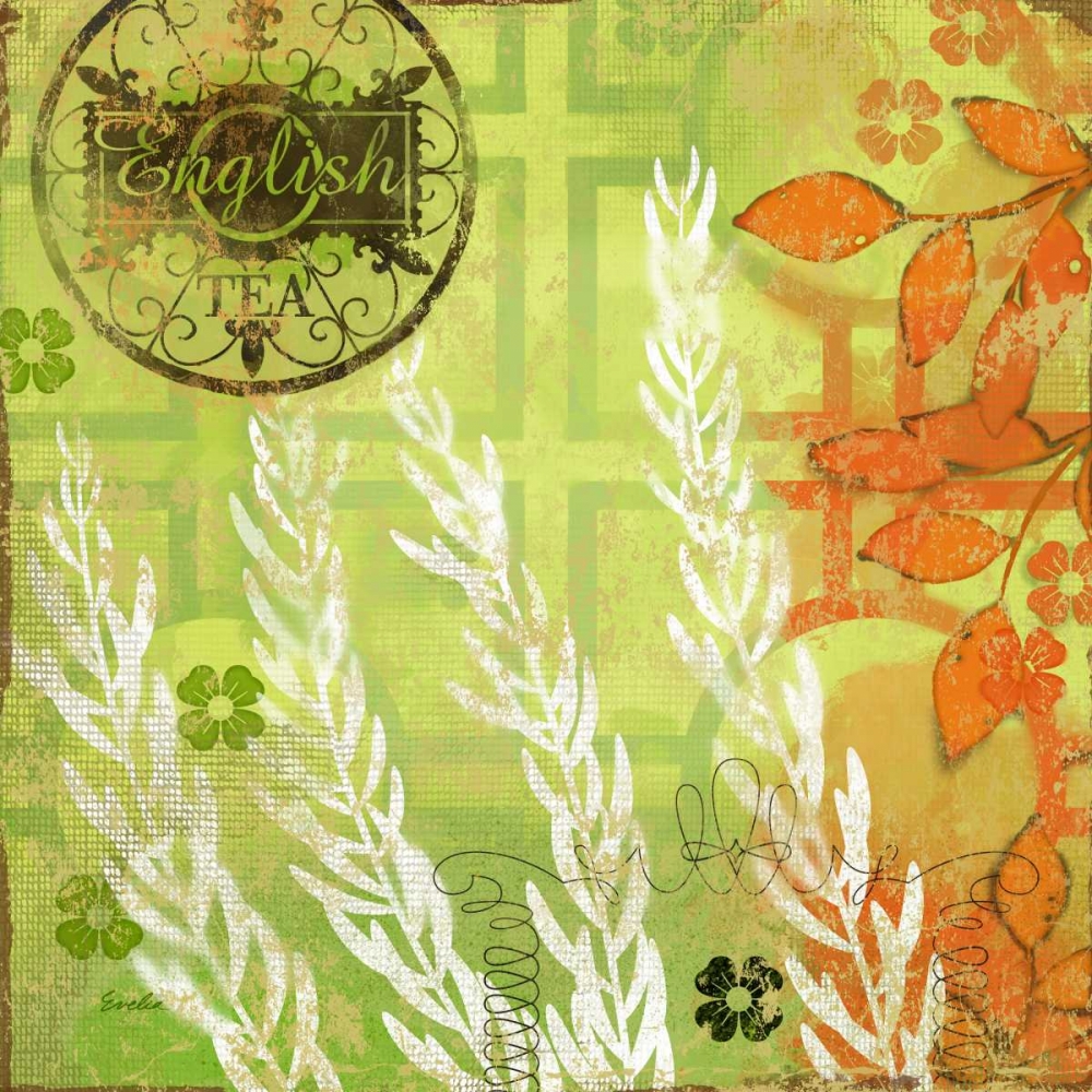 Wall Art Painting id:61801, Name: English Tea Garden II, Artist: Evelia Designs