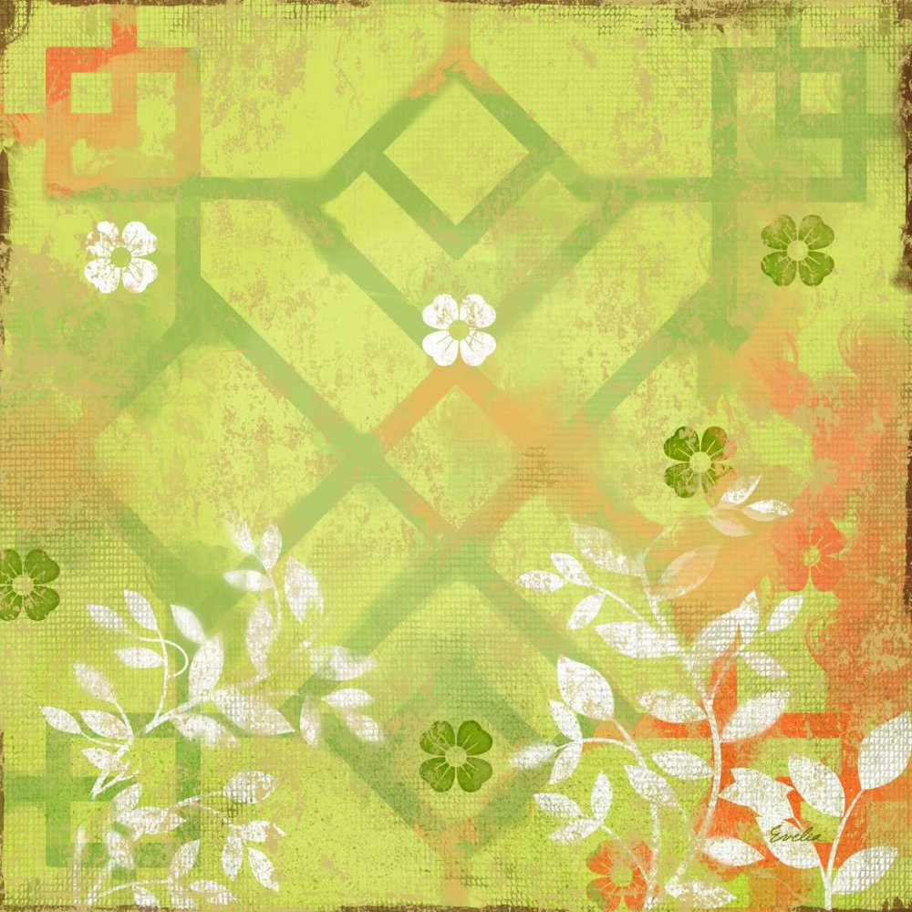 Wall Art Painting id:61802, Name: English Tea Garden III, Artist: Evelia Designs