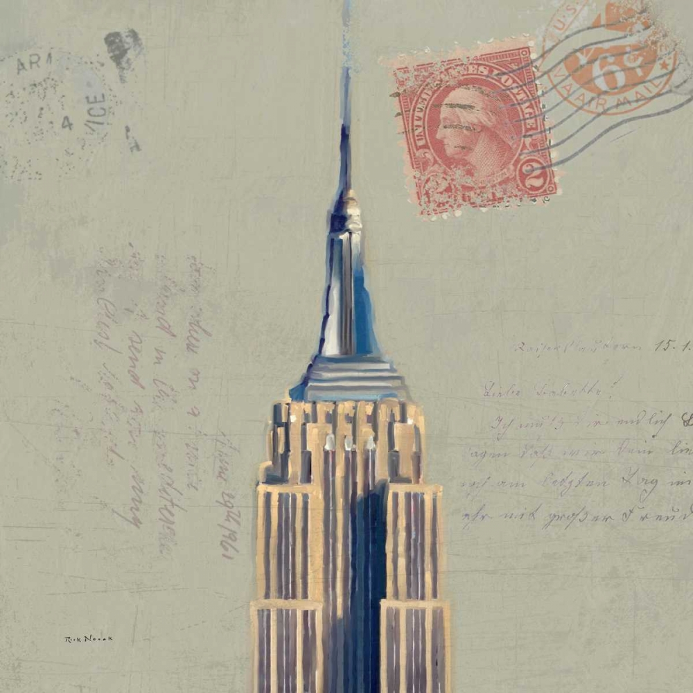 Wall Art Painting id:68651, Name: Postage Skyscraper II, Artist: Novak, Rick