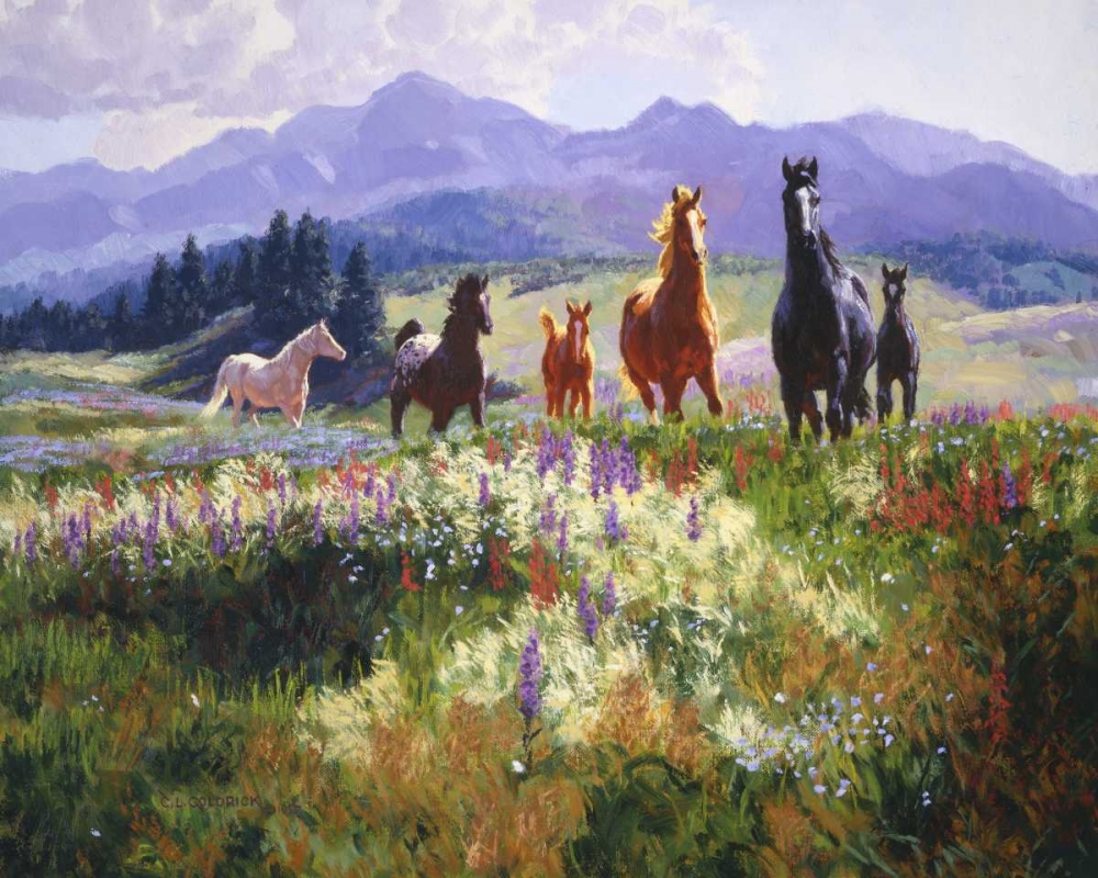 Wall art: Wildflower Allure, by Goldrick, Claire