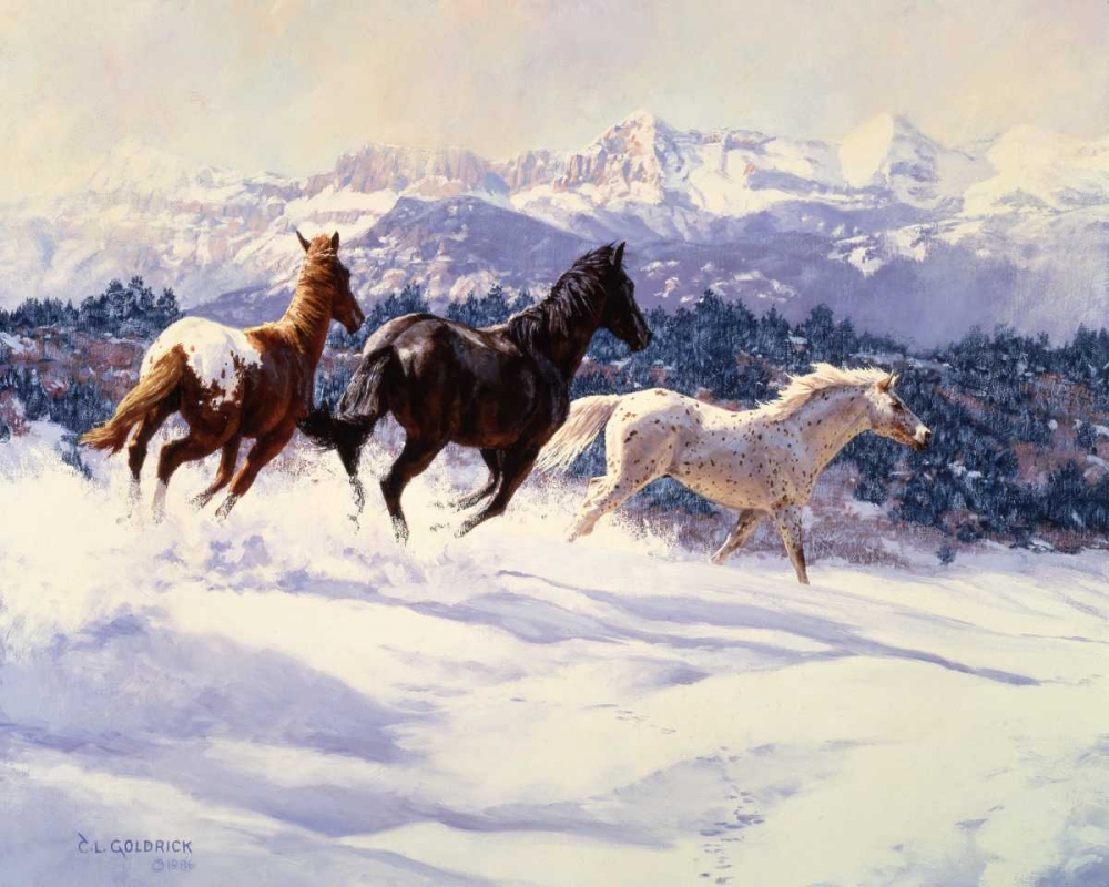 Wall art: Winter Spirits, by Goldrick, Claire