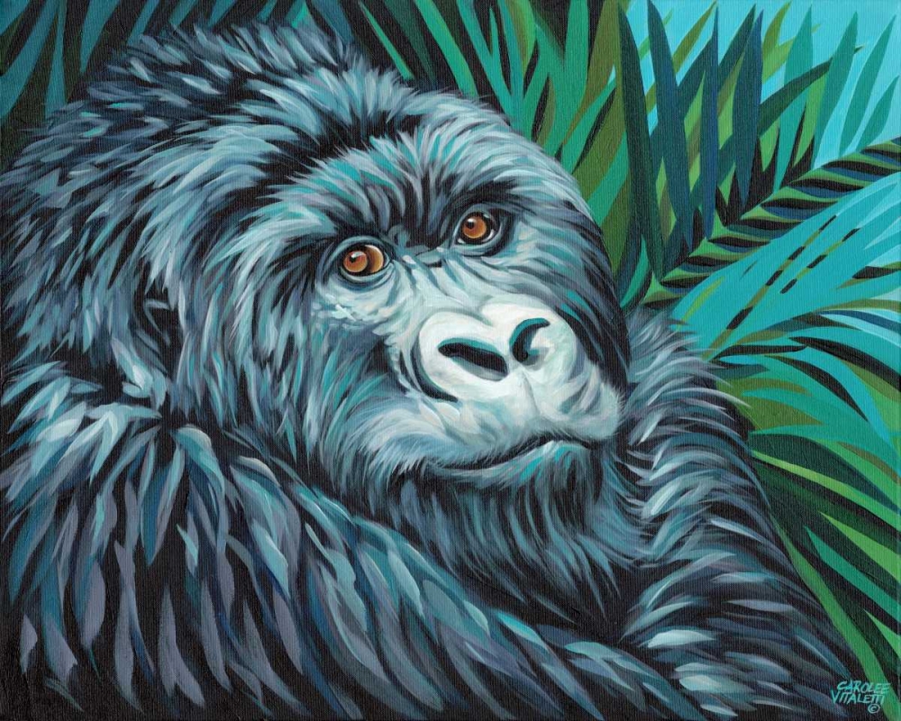 Wall Art Painting id:77574, Name: Jungle Monkey II, Artist: Vitaletti, Carolee