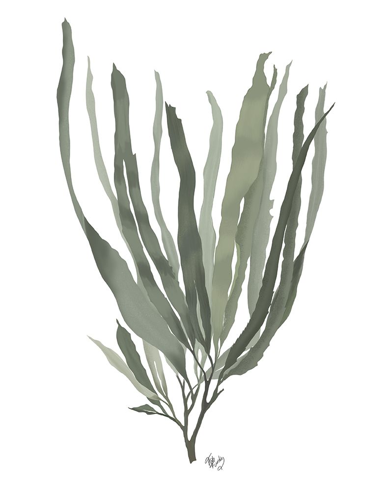 Art Print: Seaweed 2 Blue Large