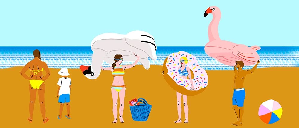 Art Print: Beachy Keen Collection D