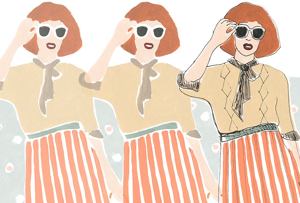 Art Print: Fashion Vignette Collection A