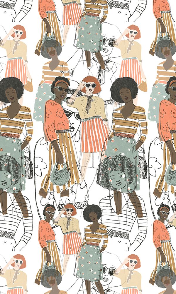 Art Print: Fashion Vignette Collection E