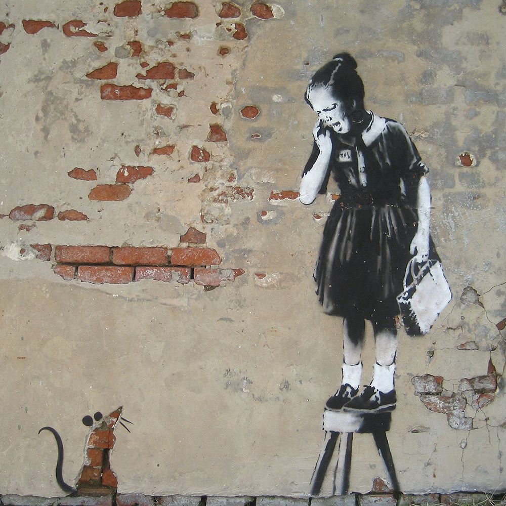 Wall Art Painting id:193441, Name: Villere St., New Orleans, Artist: Anonymous (attributed to Banksy)