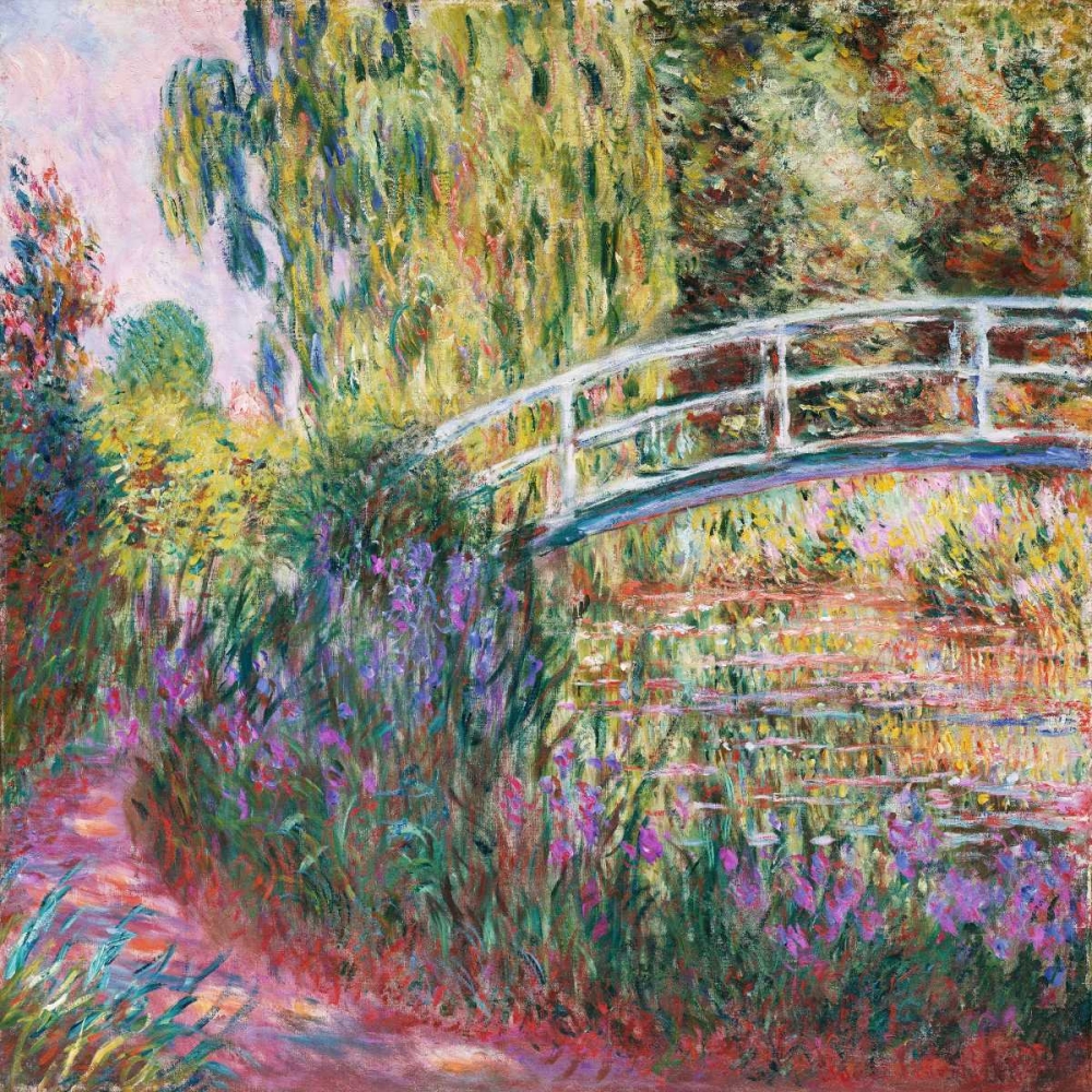 Art Print: The Japanese Bridge Pond with Water Lillies