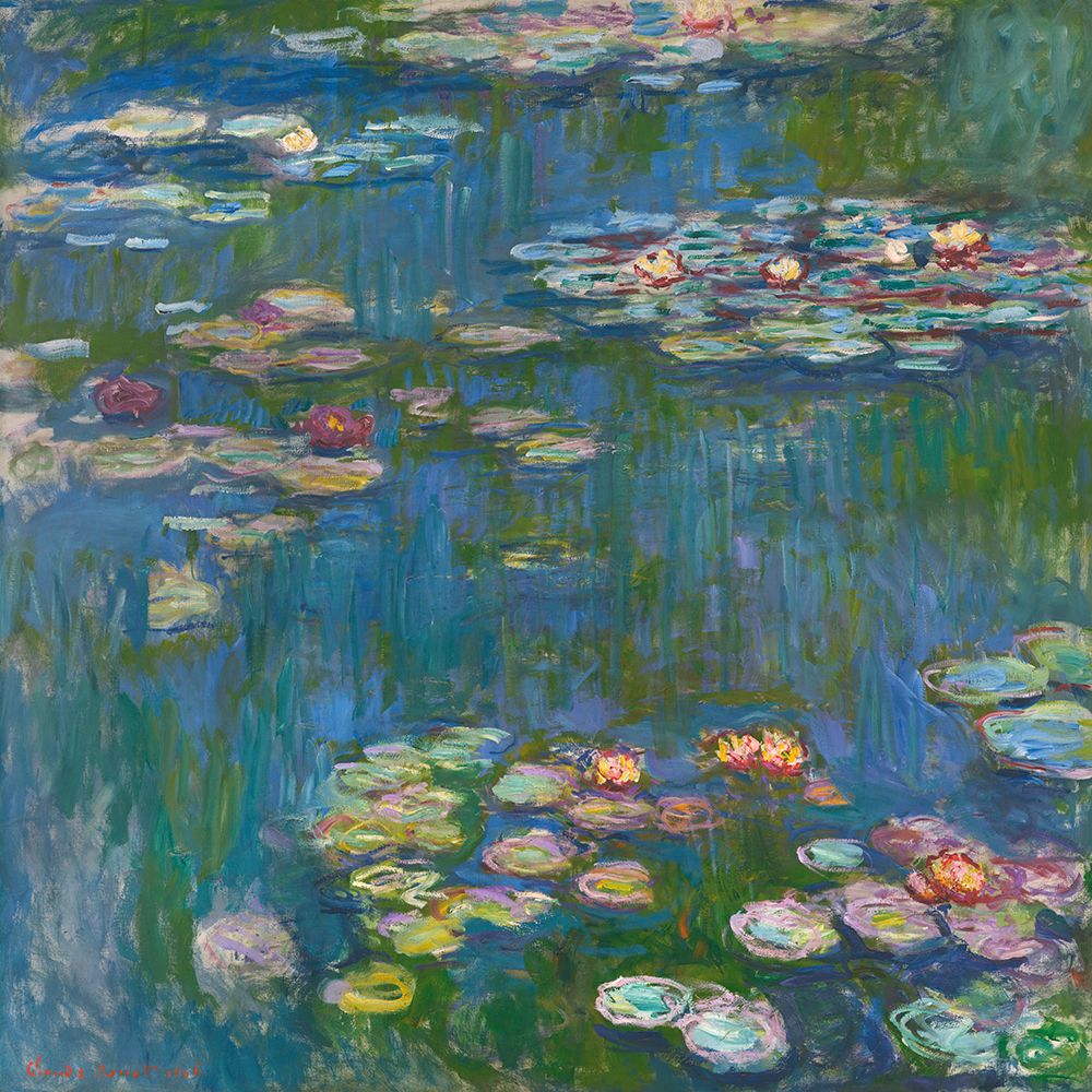 Wall Art Painting id:769365, Name: Water Lilies, Artist: Monet, Claude